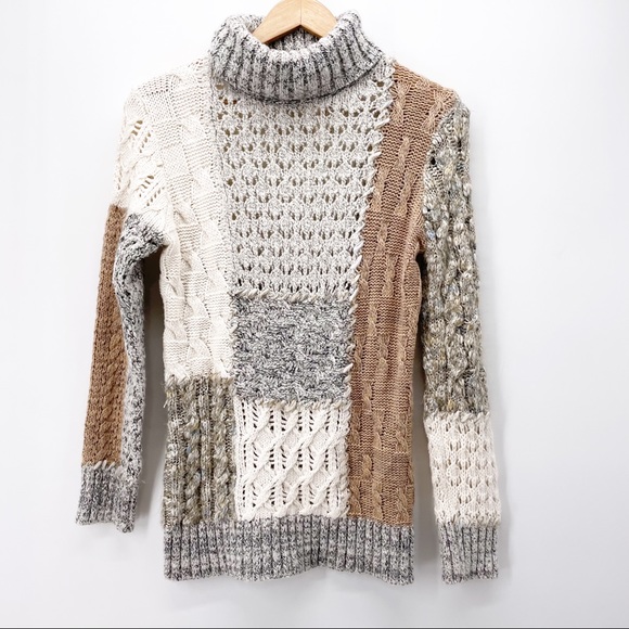 Coldwater Creek Sweaters - Coldwater Creek Chunky Wool Alpaca Turtleneck Med